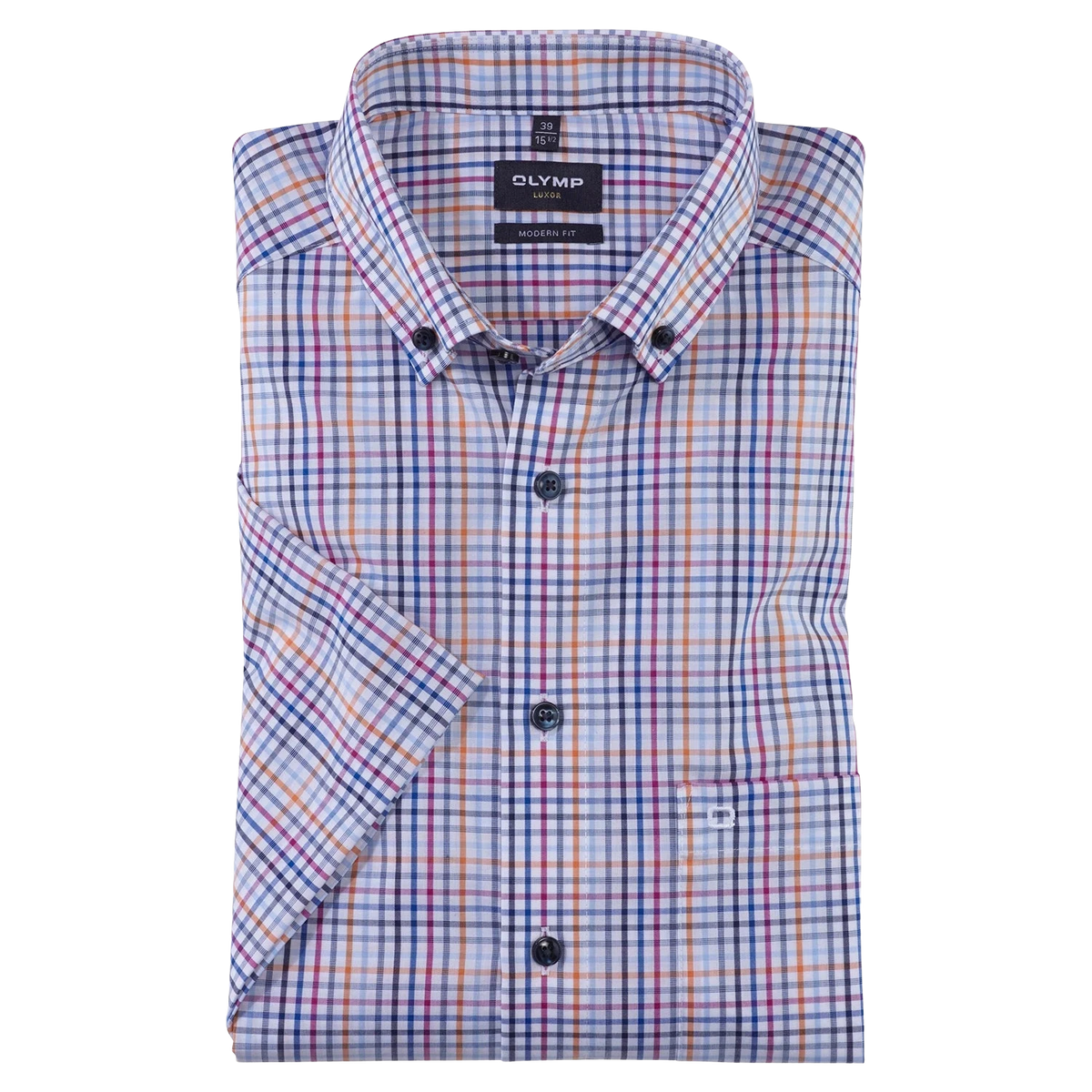 olymp-multi-check-short-sleeve-shirt-for-men-coes