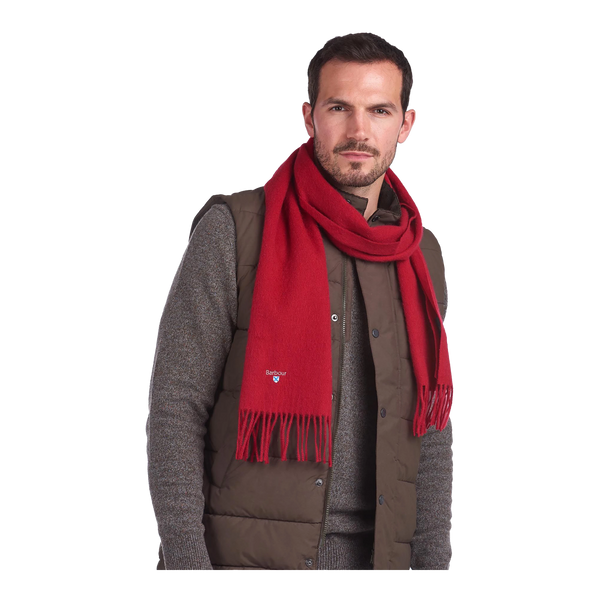 Barbour Plain Lambswool Scarf for Men