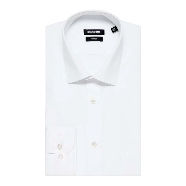 Remus Uomo Regular Fit Single Cuff Long Sleeve Shirt