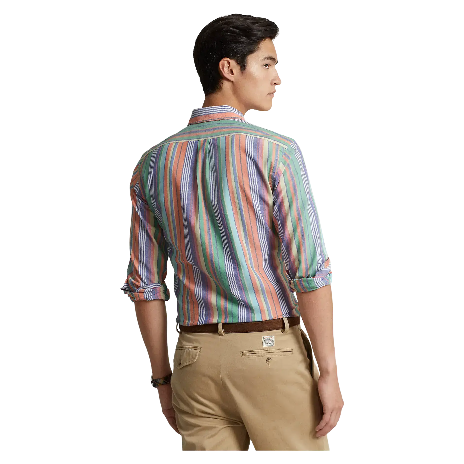 Mens custom fit discount polo pony oxford shirt