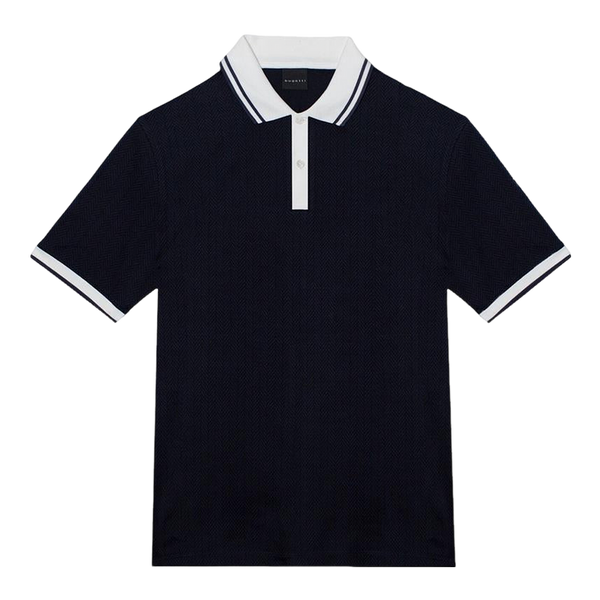 Bugatti Herringbone Knit Polo