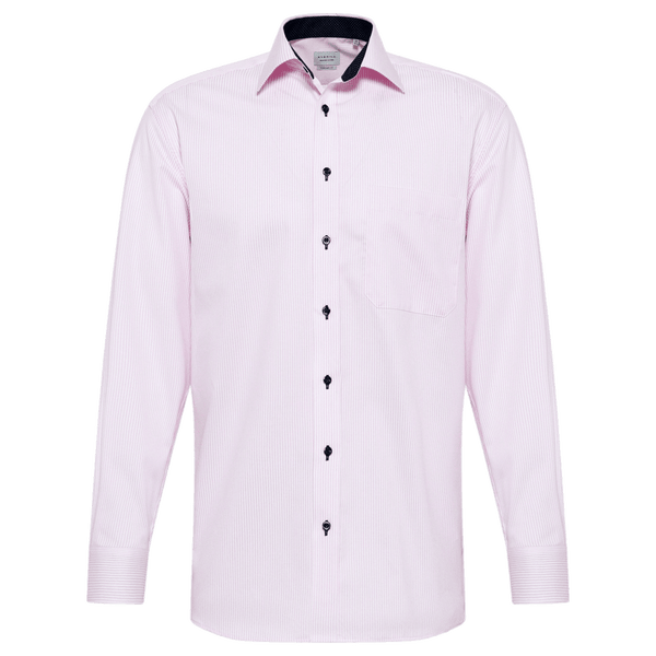 Eterna Long Sleeve Striped Formal Shirt