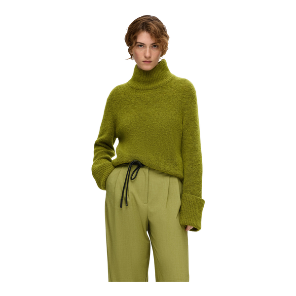 Selected Femme Sia Ras Knitted High Neck Jumper