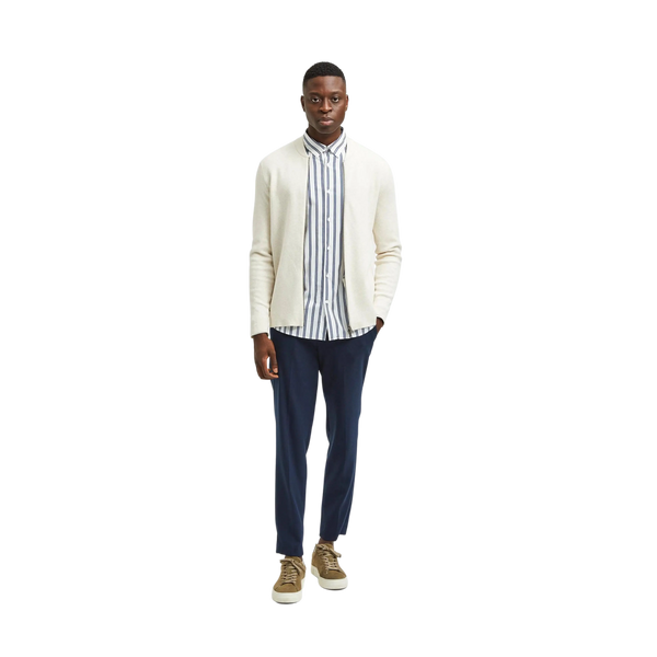 Selected Ronny Long Sleeve Knitted Zip Cardigan for Men