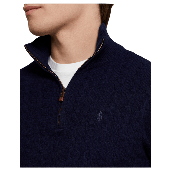 Polo Ralph Lauren 1/4 Zip Cabled Jumper for Men