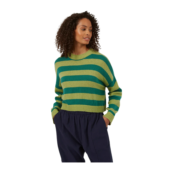 Great Plains Summer Stripe Knit Crew Neck Jumper Coes