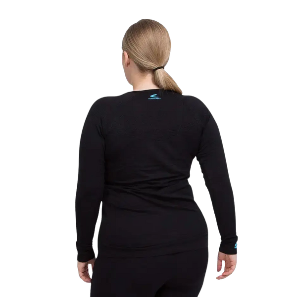 Runderwear Long Sleeve Baselayer for Women in Black