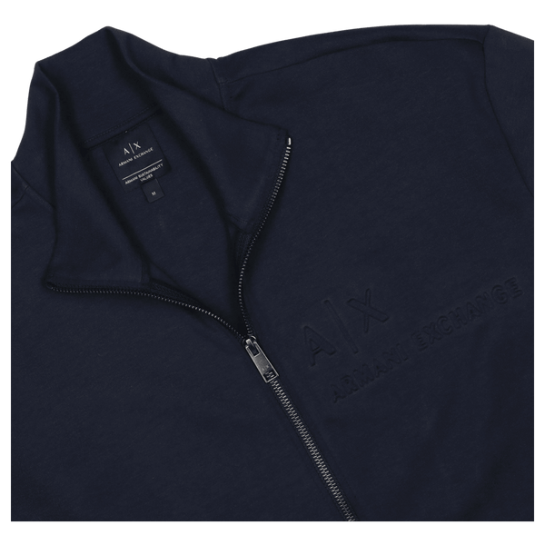Armani Exchange Embossed Logo Track Top Sweatshirt for Men