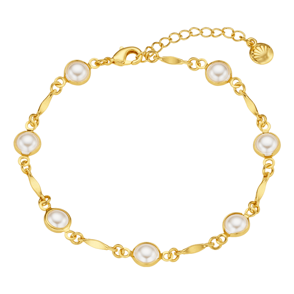 Orelia Jewellery Pearl & Bar Chain Bracelet