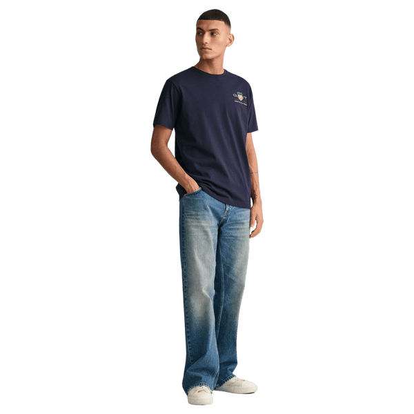 GANT Regular Archive Shield Embroidered Short Sleeve T-Shirt