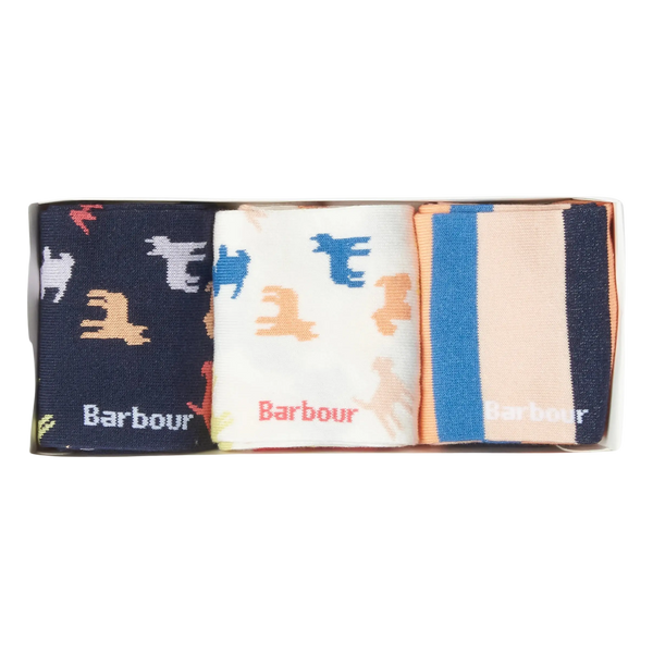 Barbour Dog Multi Sock Gift Set for Women