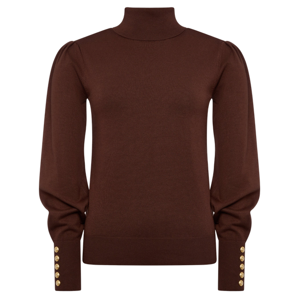 Holland Cooper Structured Kelsie Roll Neck Knit
