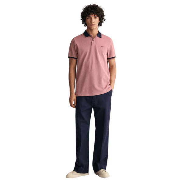 GANT Oxford Short Sleeve Pique Polo Shirt
