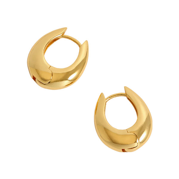 Estella Bartlett Oval Drop Hinge Hoop Earrings