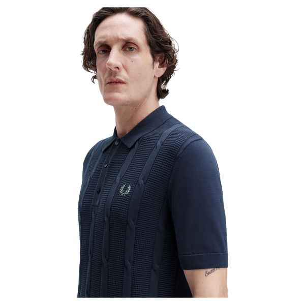 Fred Perry Textured Cable Knit Shirt