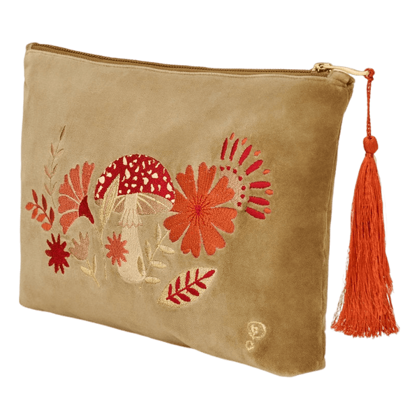 Powder Tranquil Toadstool Zip Pouch