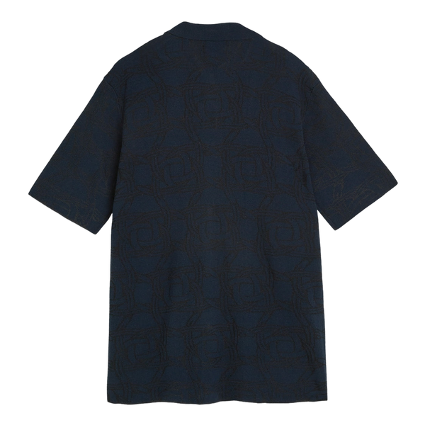 Scotch & Soda Tone On Tone Knitted Short Sleeve Shirt