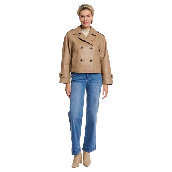 Rino & Pelle Lotte Double Breasted Leather Jacket