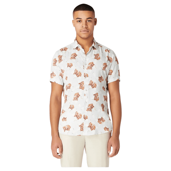 Remus Uomo Floral Print Short Sleeve Shirt for Men