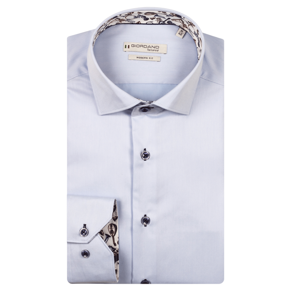 Giordano Long Sleeve Plain Shirt With Trim