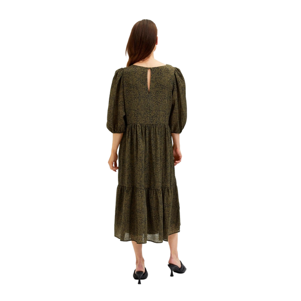 Selected Femme Printed Midi Dress for Women