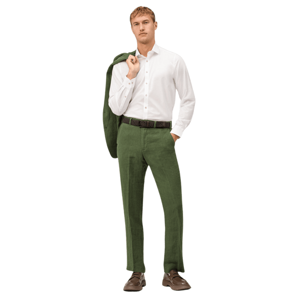 Olymp Linen Look Long Sleeve Formal Shirt for Men