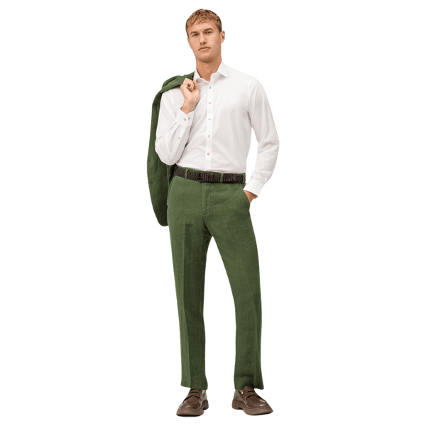 Olymp Linen Look Long Sleeve Formal Shirt