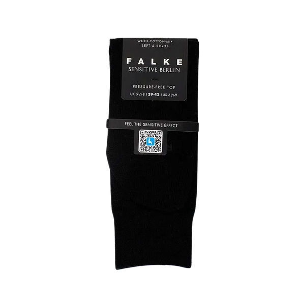 Falke Berlin Sensitive Socks for Men in Black
