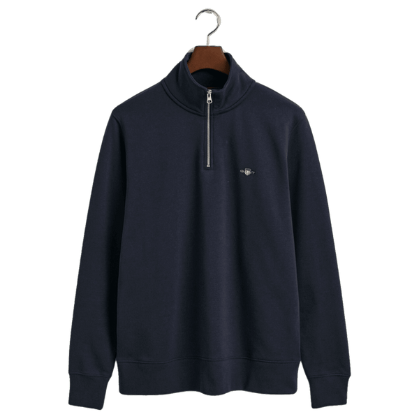 GANT Regular Shield Logo 1/4 Zip Sweatshirt for Men