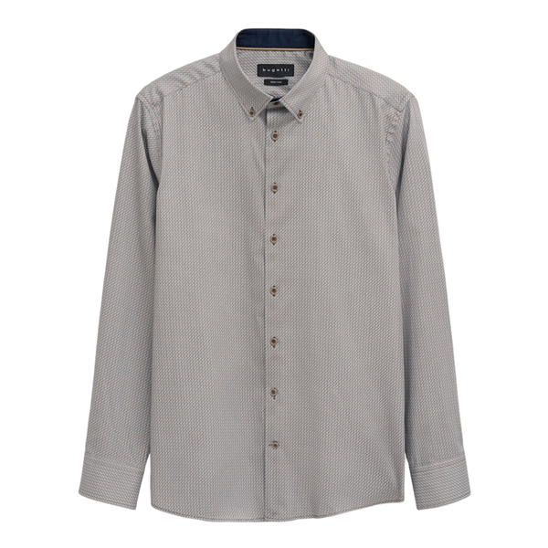 Bugatti Circle Print Long Sleeve Shirt