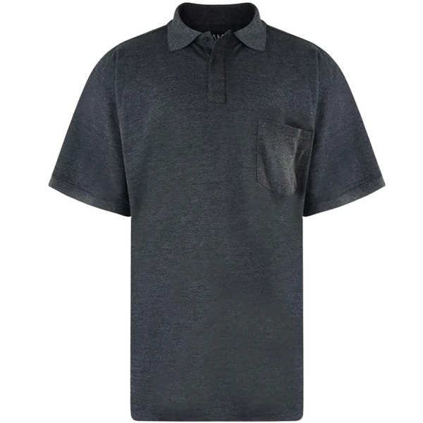 KAM Jeanswear Plain Polo Shirt for Men in Charcoal 2 XL - 8 XL