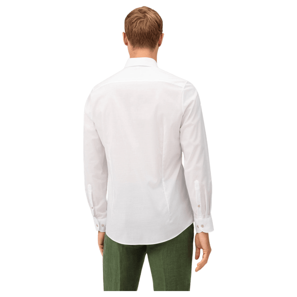 Olymp Linen Look Long Sleeve Formal Shirt
