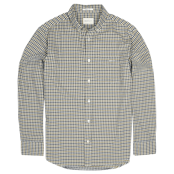 GANT Twill Micro Multi Check Long Sleeve Shirt