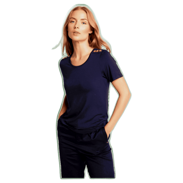 Holland Cooper Relax Fit Vee Neck Tee