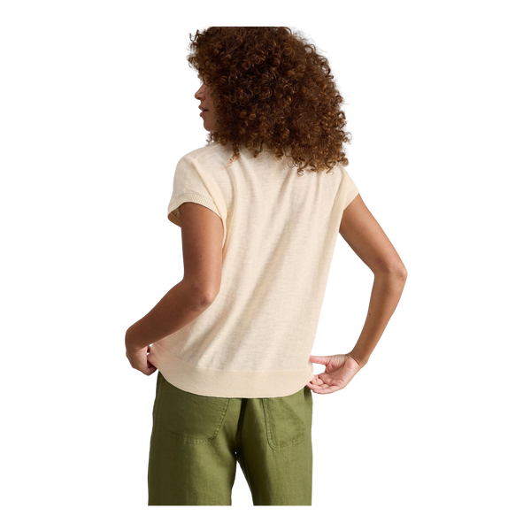 White Stuff Ginni Linen Polo Tee