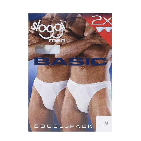 Sloggi Mens Mini Brief Set in White