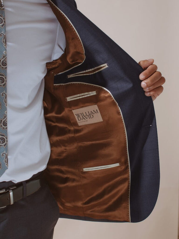 William David Premium Wool Check Suit