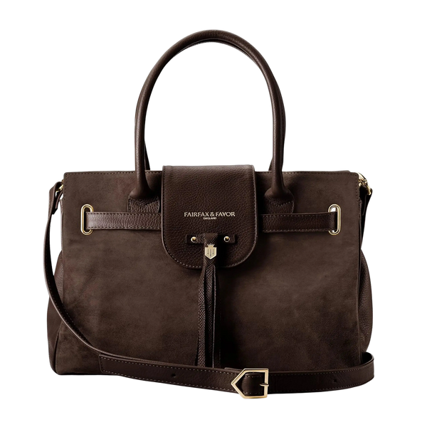 Fairfax & Favor Windsor Handbag for Women in Chocolate