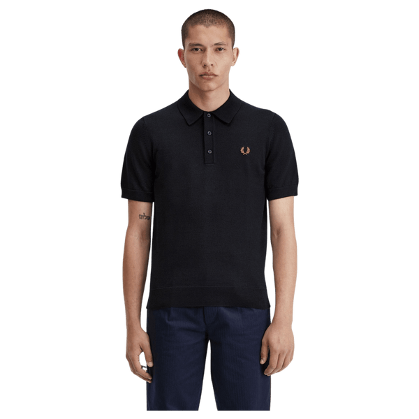 Fred Perry Short Sleeve Knitted Polo Shirt