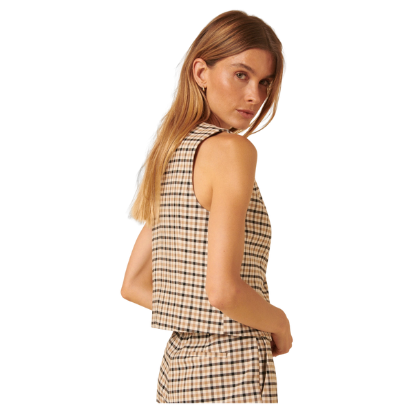Nobody's Child Jackie Gingham Check Waistcoat