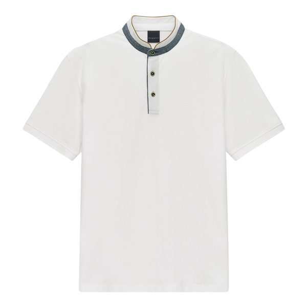 Bugatti Collarless Polo Shirt