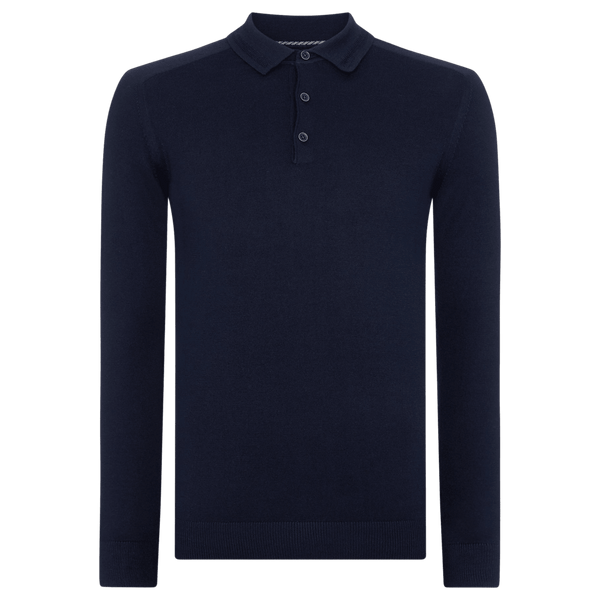 Remus Uomo Long Sleeve Polo Shirt for Men