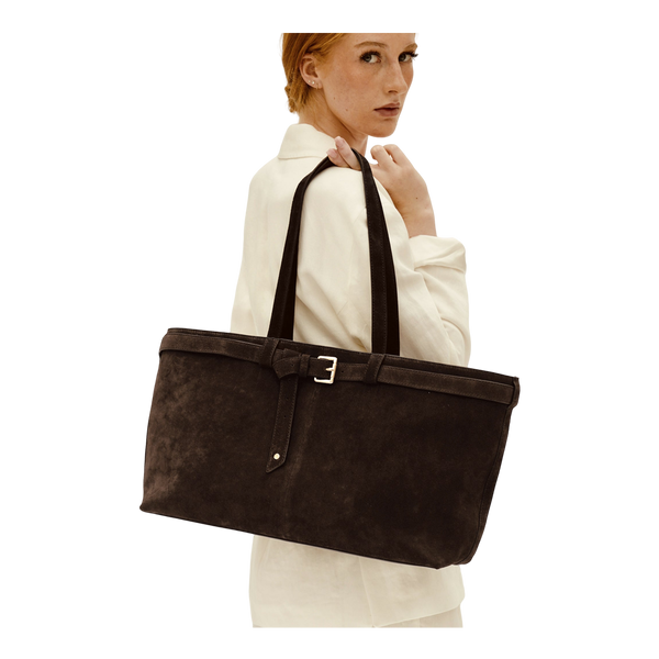 Apatchy Handbags The Esme Suede Tote Bag