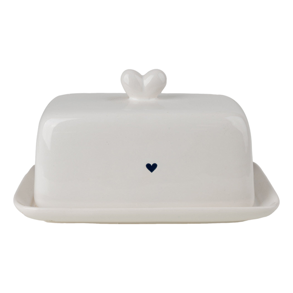 Candlelight Butter Dish - Hearts