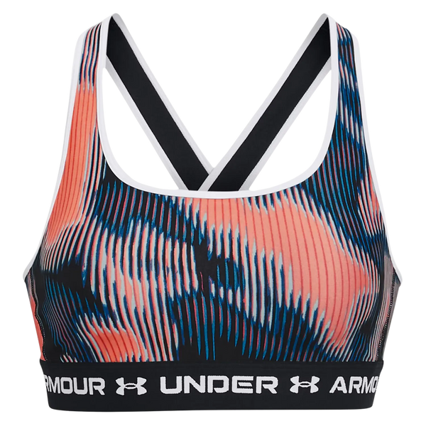 Under Armour Mid Crossback Printed Sports Bra for Women