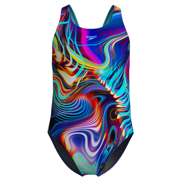 Speedo Girls Digital Allover Leaderback