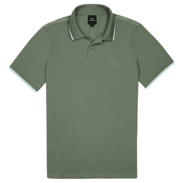 Armani Exchange Tip Collar Polo Shirt for Men