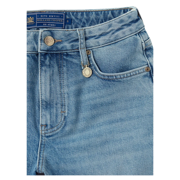 Holland Cooper High-Rise Denim Shorts