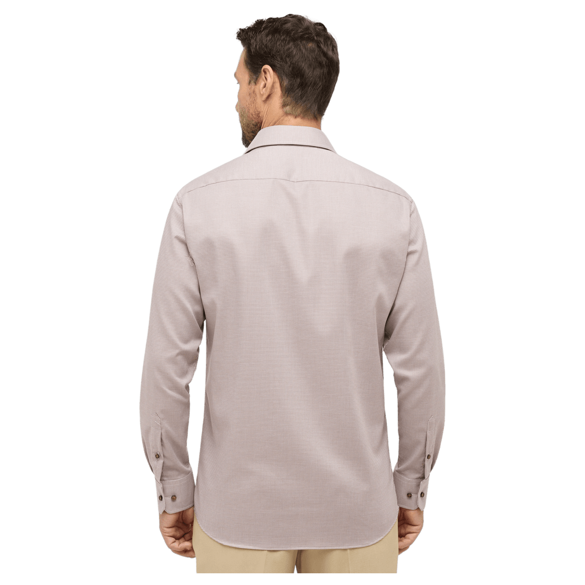 Eterna Houndstooth Formal Long Sleeve Shirt For Men | Coes