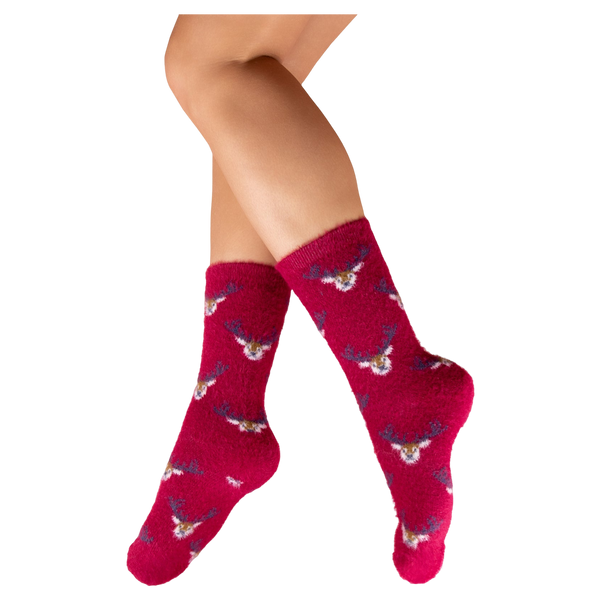 Powder Fuzzy Socks